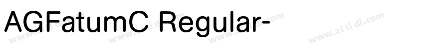 AGFatumC Regular字体转换